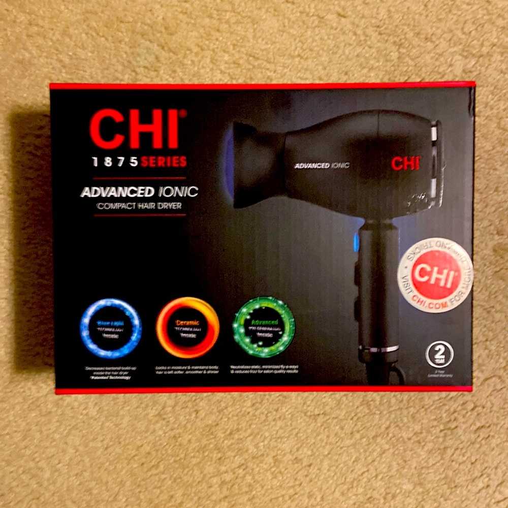 NWT CHI Ionic Compact Hair Dryer